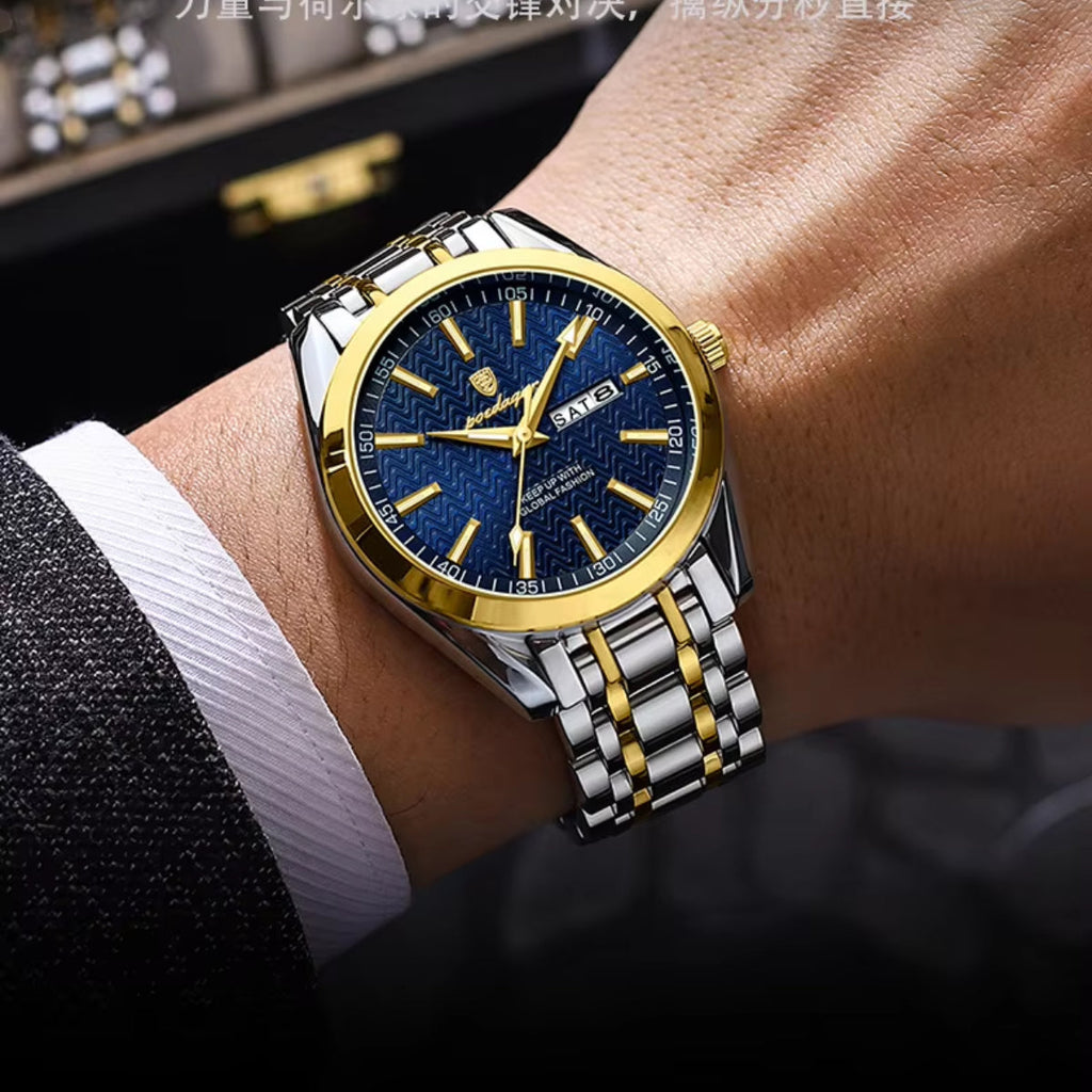 Luxury Fashion Business Wristwatches Stainless Steel Strap