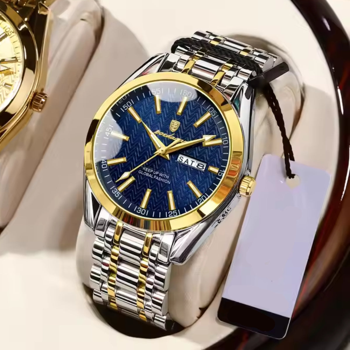 Luxury Fashion Business Wristwatches Stainless Steel Strap