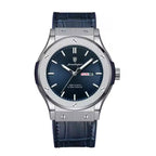 Fashion Quartz Luminous Date Calendar Leather Strap Watches