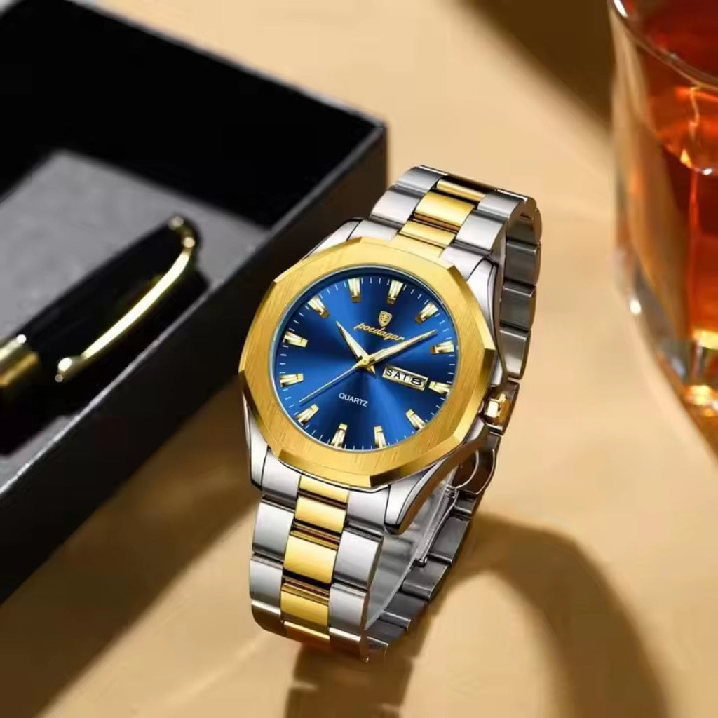 Luminous Original Stainless Steel Sport Waterproof Quartz Watches