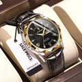 Fashion Business Casual Luminous Date Leather Wrist Watches