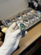 Men's Futuristic Green Dial Quartz Watch