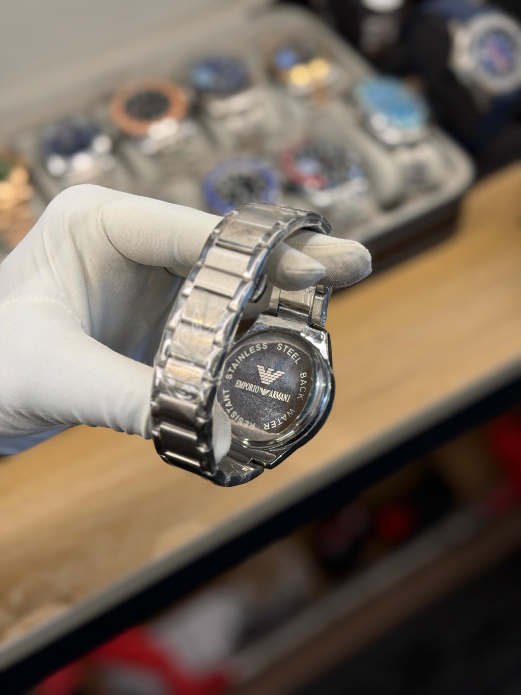 Luxury Blue Dial Chronograph Watch for Men – Silver Stainless Steel Strap