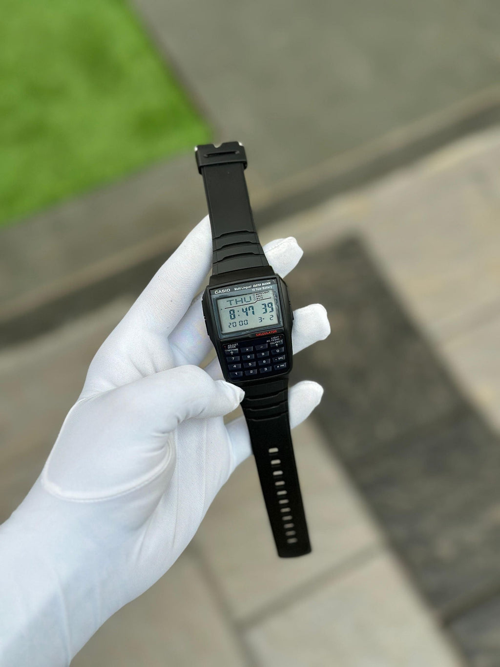 Digital Calculator Watch for Men – Quartz Movement Retro Style