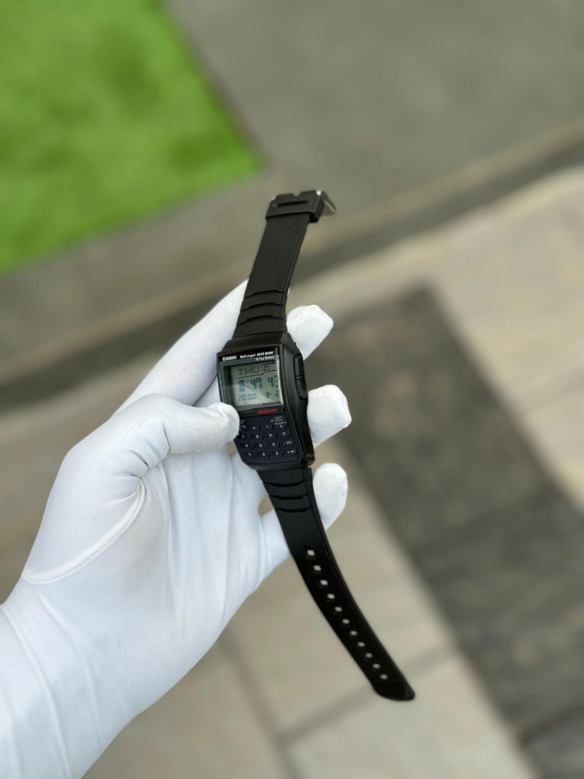 Digital Calculator Watch for Men – Quartz Movement Retro Style
