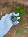 Men’s Digital Sports Square Dial Watch with Black Display